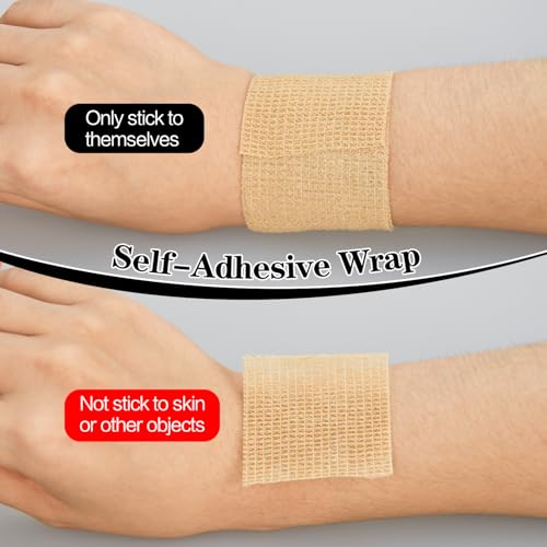 24pcs Self Adhesive Bandage Wraps, 2in 5 Yards, 12 Colors, Vet Wrap - size: 24pcs, 12 Color