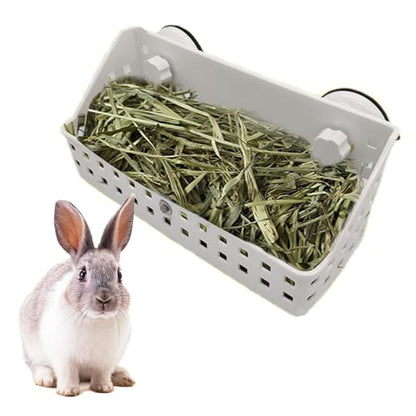 kathson Hay Feeder for Rabbit, Bunny Hay Holder Guinea Pig Hay Feeder Plastic Hay Rack for Rabbits Small Animal Chinchilla Ferret (7.5 X 4.7 X 5.5 inch) - size: 7.5 X 4.7 X 5.5 inches, 1 Piece