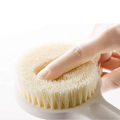 Body Brush Dry Brushing Shower Bath Brush Long Handle Gentle Back Skin Scrubber Exfoliate Massage Improve Blood Circulation Cellulite Treatment