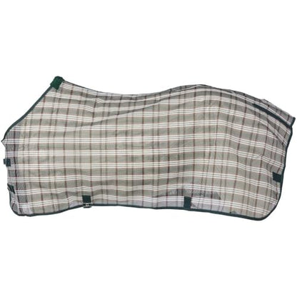 Tough 1 Tough-1 PVC Coated Mesh Tri-Shield Fly Sheet - color: Hunter Green, size: 78"