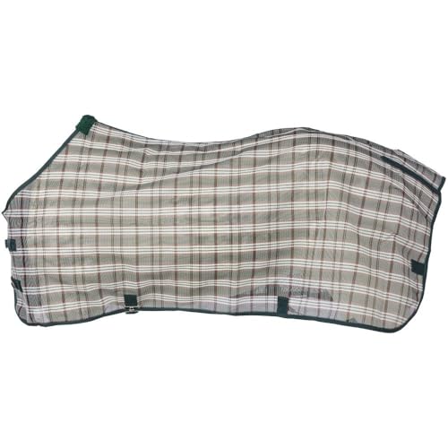 Tough 1 Tough-1 PVC Coated Mesh Tri-Shield Fly Sheet - color: Hunter Green, size: 81"