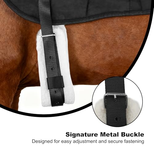 Saddle Pad Western, Classic Contour Saddle Pad, Ortho Pad Horse Saddle Pad, Saddle Blanket - color: Black