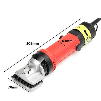 350W Electric Horse Hair Shearing Grooming Machine Animal Fur Shears Clippers Wool Cutter Professional Sheep Clipper for Goats Sheep Dog Cattle Farm Livestock Pet and Heavy Duty Animals Hair Grooming - color: 350w 6 Gear