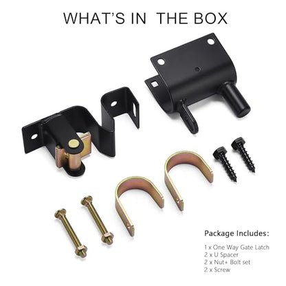 Heavy Duty One Way Farm Gate Latch, Lockable Fence Gate Latch