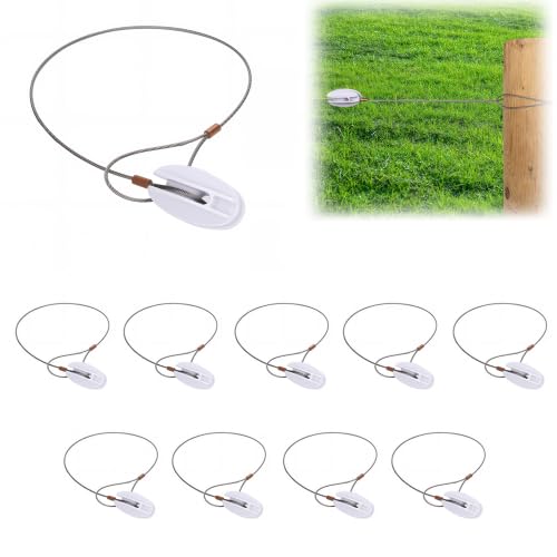 Electric Fence Corner insulators, End Post insulators for Fence 10pcs - size: 10 pcs