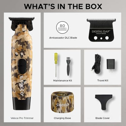 Cocco Hyper Veloce Pro Trimmer, Digital Gap Graphene Blade Edger - color: Camo