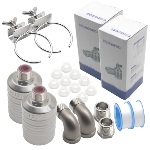 MAKERELE 1/2"-3/4" 304 Stainless Steel Float Valve, 2 Pack