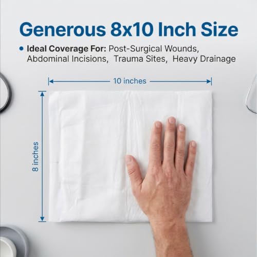 McKesson Sterile ABD Pads, Non Stick Gauze Dressing, 8 x 10 in, 48 ct