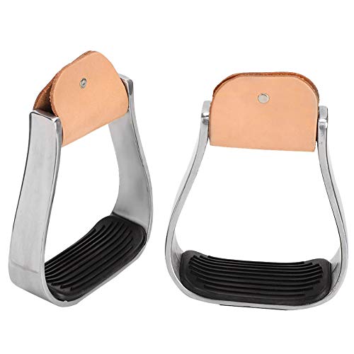 Horse Riding Stirrups Western Horse Saddle Tack Overshoe Aluminum Cushioned Western Stirrups