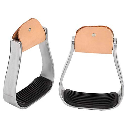 Horse Riding Stirrups Western Horse Saddle Tack Overshoe Aluminum Cushioned Western Stirrups