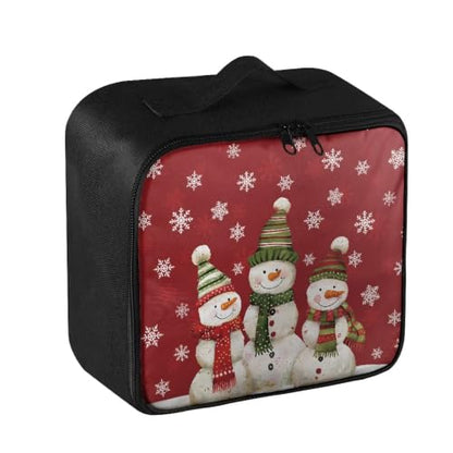 Christmas Pet First Aid Bag Empty Travel Rescue Pouch Medical Bags First Responder Storage Compact Medicine Bag for Car Home Office Kitchen Outdoor Snowman Trio - color: Christmas Snowman Trio
