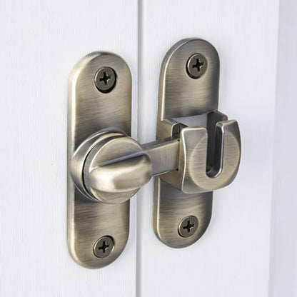 Bronze 90/180 Degree Barn Door Latches,Flip Gate Lock - color: Bronze