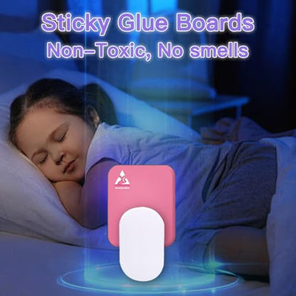 36 Pcs Sticky Refill Glue Cards, Compatible with Safer Home SH502, Dynatrap DT3005W-DS3, DT23005-06, Targets Moth, Fly, Mosquito, Gnat and More, Safe and Super Sticky (Peach Pink) - color: Peach Pink