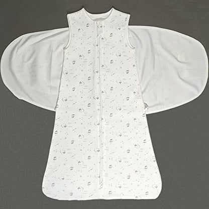 Swaddle Sack for Baby Sheep Pattern 3-Ways Adjustable Swaddling Sleeping Bag Cotton Wearable Blanket for Newborn Boys and Girls, 4 Season, 3-9 Months (Sheep) - color: Sheep