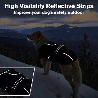 Lelepet Dog Jackets for Small Dogs Waterproof Dog Coat with Adjustable Fit - color: Navy Blue, size: S