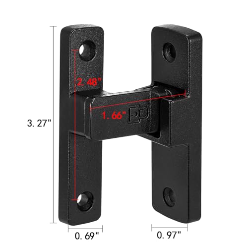 Matte Black 90 Degree Barn Door Lock ，Right Angle Door Lock Latch - color: Matte Black_90 Degree