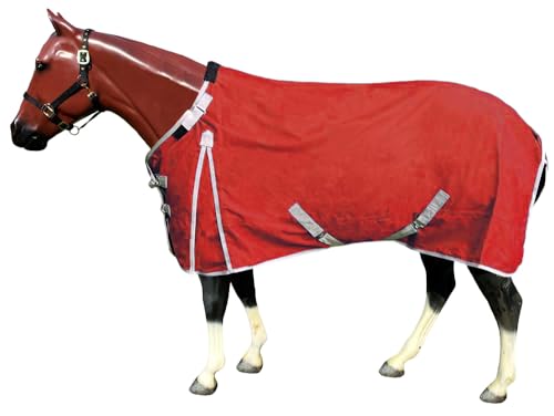 1200D High Gusset Waterproof Rain Sheet with Adjustable Neck - color: Red, size: 69