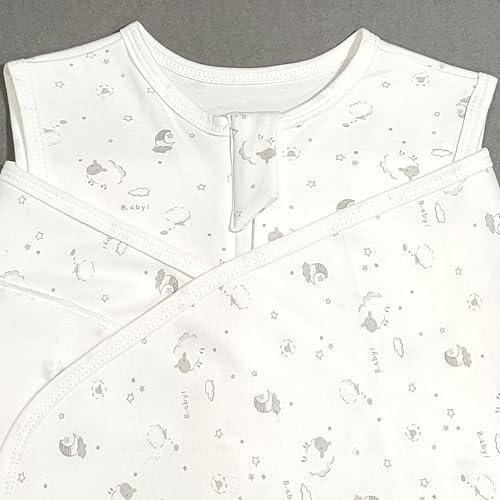 Swaddle Sack for Baby Sheep Pattern 3-Ways Adjustable Swaddling Sleeping Bag Cotton Wearable Blanket for Newborn Boys and Girls, 4 Season, 3-9 Months (Sheep) - color: Sheep