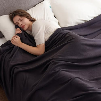 Berkshire Blanket Microfleece King Size Bed Blanket Black, Lightweight Soft Breathable Plush Micro Fleece Blanket for Bed Couch Sofa, 90x108 Inches - color: Black, size: King/Cal King