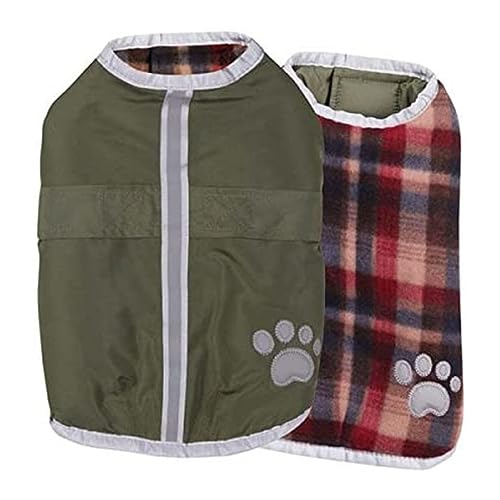 Zack & Zoey Polyester Nor'easter Dog Blanket Coat, Small, Chive - color: Chive, size: Small