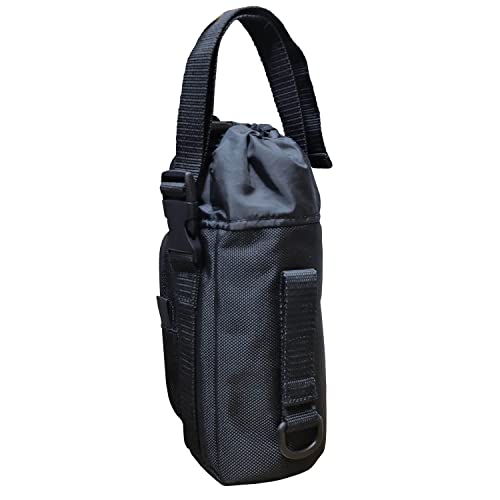 TrailMax 500 Series Water Bottle Horse Saddle Bag; Insulated & Padded Drink Holder; Western & Endurance Saddle Water Carrier; Saddlebag w/ 1 Liter Stainless Steel Water Bottle; Glacier Blue & Frost