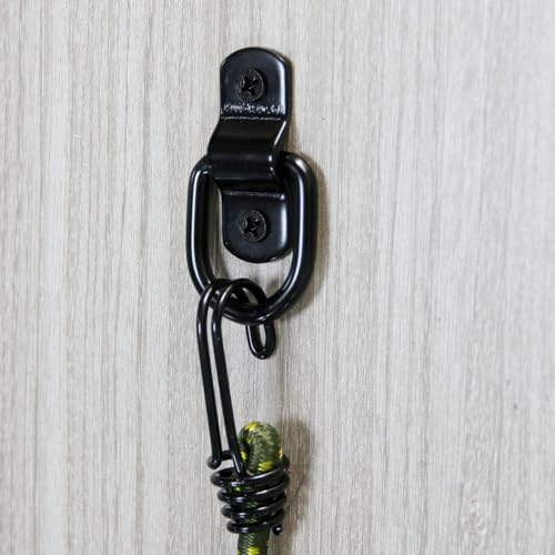 24 PCS D Ring Tie Down Anchors 1/4" Heavy Duty Trailer Anchor Lashing Rings 2400 lbs for Trailer Truck Bed Cargo Bracket Enclosed Points Pickup Camper Tie Down Straps, Black - size: Black 24PCS