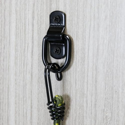 24 PCS D Ring Tie Down Anchors 1/4" Heavy Duty Trailer Anchor Lashing Rings 2400 lbs for Trailer Truck Bed Cargo Bracket Enclosed Points Pickup Camper Tie Down Straps, Black - size: Black 24PCS