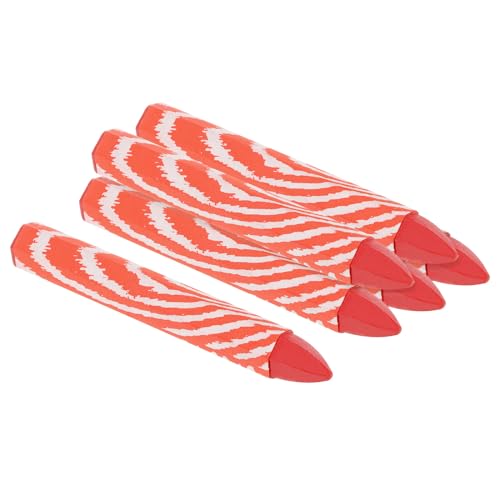 PATIKIL Lumber Marking Crayons, 6 Pack 4"x0.55" Hex Wax Tire Marker Crayons Red - color: Red