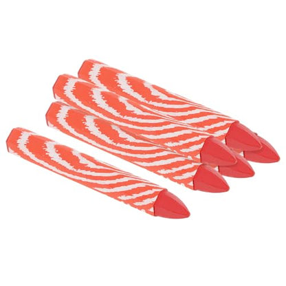 PATIKIL Lumber Marking Crayons, 6 Pack 4"x0.55" Hex Wax Tire Marker Crayons Red - color: Red
