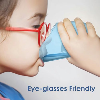 Maymom Nosey Cup 3oz (100mL) Cut-out Design for Easy Drinking without Head Tilt, Ideal for Dysphagia, Elder, Kids - size: 100mL