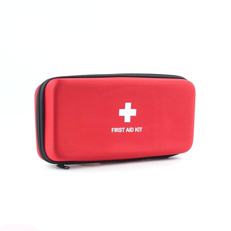 First Aid Hard Case Empty First Aid Hard Emergency Case Bags EVA Red Medical Bag for Home Health Office Car Camping Outdoors First Responder (Red W) - color: Red W