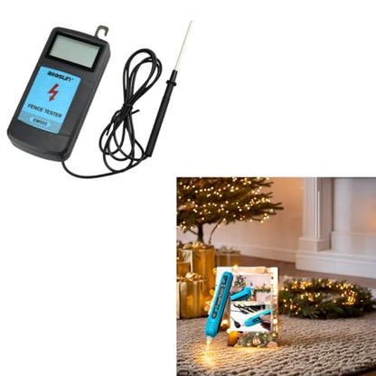 allsun EM555 Digital Electric Fence Tester Fault Voltage Meter GK13 Non-Contact Voltage Tester for Christmas Light Repairing Tool