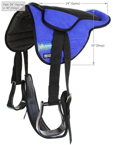 Horse Western Lightweight Neoprene Padded Bareback Saddle Pad 39186 - color: Royal Blue, size: 32" L x 4" W