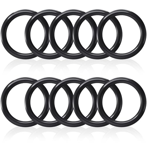 Soulchen 10 Pack Peacock Stirrup Safety Rings, Non-slip Rubber O-rings