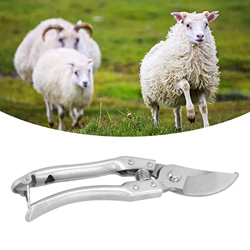Goat Hoof Trimmers, Professional Stainless Steel, Ergonomic Handle, Animal Nail Clippers, 8.5 Inch Silver Durable Blade,