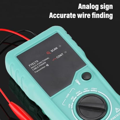 Underground Cable Locator, 7 Ft Max Detect Depth Cable Tester, Wire Tracer Break Detector Finder, 9843Ft Detect Length for Electrical Circuits Pipelines Dog Fence Buried Cables
