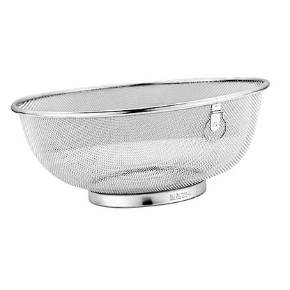 ULTECHNOVO Stainless Steel Fine Mesh Strainer for Kitchen Multifunctional Colander Handle for Straining Soybean Milk and Cooking Household Use - size: 24x24x10.3cm