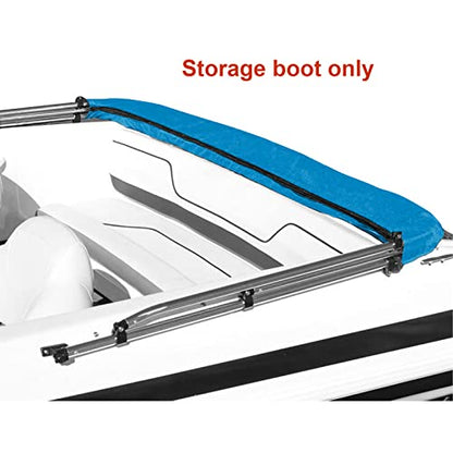 SavvyCraft Boat Bimini Top Cover Storage Boot, Blue 54"-60" W - color: Blue, size: 54"-60" W