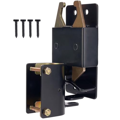 HILLMASTER Heavy Duty 2 Way Farm Gate Latch, Two Way Fence Gate Latch for Metal Gates Livestock Cattle Gate Latches Gate Hardware for Horse Corrals, Ranches(Screws and Instructions Included) - size: 1 Pack