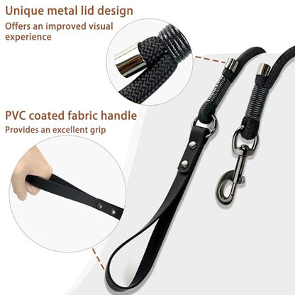 FOVRLZSE 5FT Heavy Duty Dog Leash, Large Medium Dogs, Black - color: BLACK