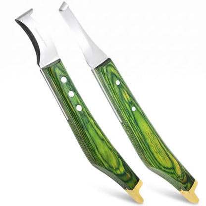 Premium Loop & Hoof Knife Set with Brass End, 9 Inch - color: Multi
