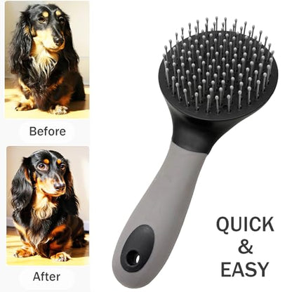 Horse Mane & Tail Combs Horse Brushes Shedding Brush Grooming Tool for Equine Long Haired Dogs (Black) - color: Black