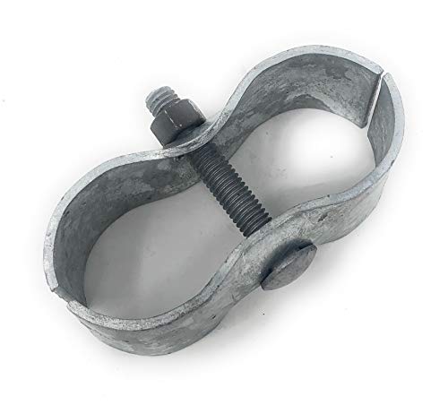 Chain Link Fence Panel Clamps/Kennel Clamps 1-5/8" x 1-5/8" - (8 Sets Pack)