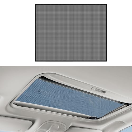 Magnetic Car Sunroof Sun Shade Breathable Mesh, UV Protection Auto Moonroof Screen Cover, Universal Quick Install Vehicle Window Mesh Bug Net Accessory for Camping, Parking (63.1×39.2 in) - size: 63.1*39.2 In