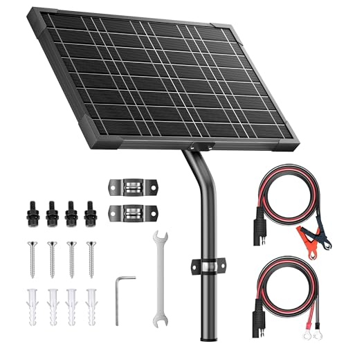 Voltset 12V 10W Solar Panels Kits for Gate Opener Electric Fence - style: 10W Pro
