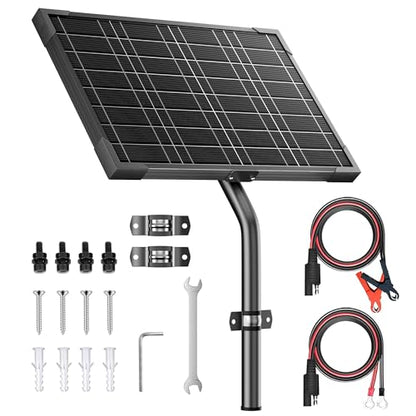 Voltset 12V 10W Solar Panels Kits for Gate Opener Electric Fence - style: 10W Pro