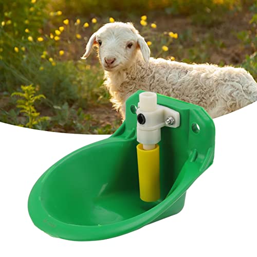 banapoy Automatic Livestock Water Bowl, 1L Capacity Plastic Sheep Drinking Bowl Goat Water Dispenser, Adjustable Water Volume, Farm Feeding Water Bowl for Cow Dog Horse, banapoyd82s5hnxk0