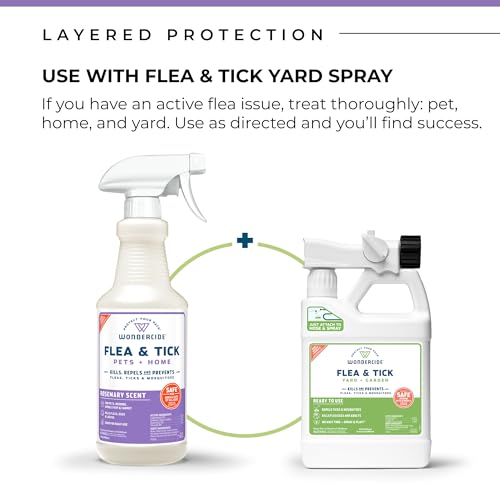 Wondercide - Flea, Tick & Mosquito Spray for Pets & Home - Rosemary 32 oz - color: Rosemary, size: 32 OZ
