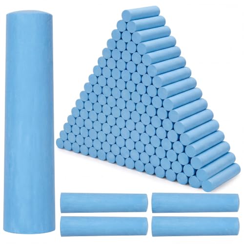 Blue 144 Pcs Large 4 x 1 Inch Railroad Crayon Chalk - color: Blue