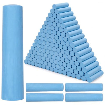 Blue 144 Pcs Large 4 x 1 Inch Railroad Crayon Chalk - color: Blue